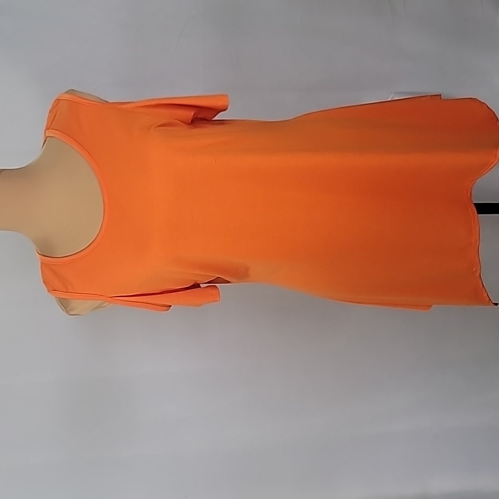 Anthony Richards Long Short Sleeve Blouse with Peekaboo Shoulders Size M